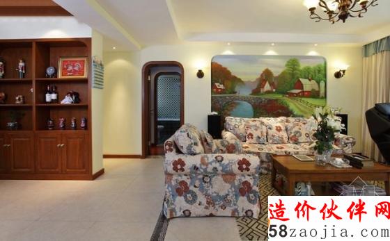 宁静致远!132平地中海“混搭”婚房设计