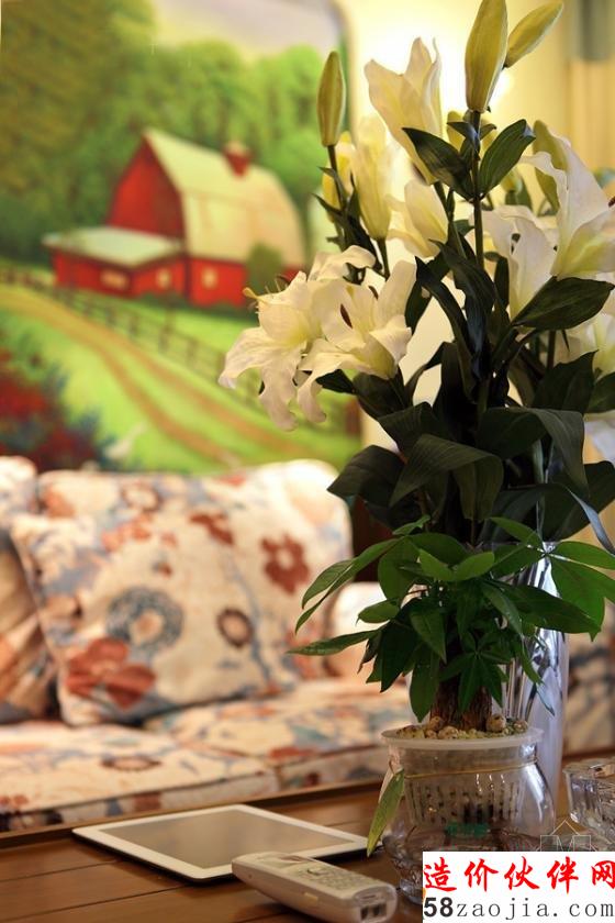 宁静致远!132平地中海“混搭”婚房设计