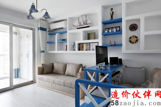 100平地中海风格“蓝色格调”样板间设计
