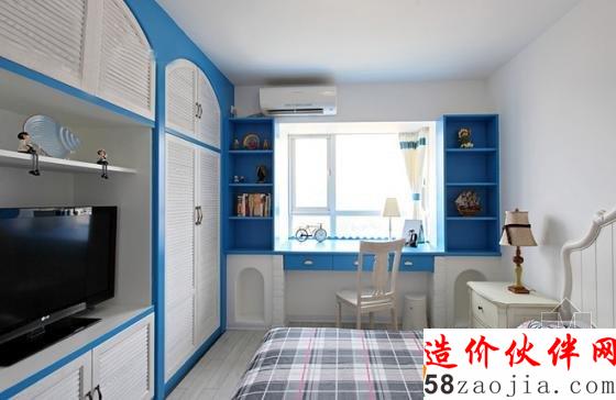 100平地中海风格“蓝色格调”样板间设计