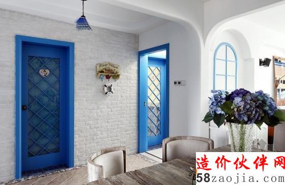 100平地中海风格“蓝色格调”样板间设计