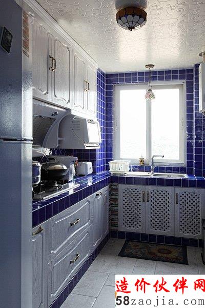 100平地中海风格“蓝色格调”样板间设计