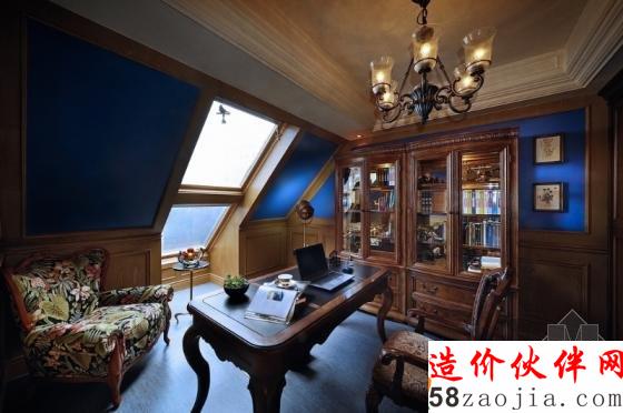 深沉色彩!浓浓美式风情“空中城堡”家居