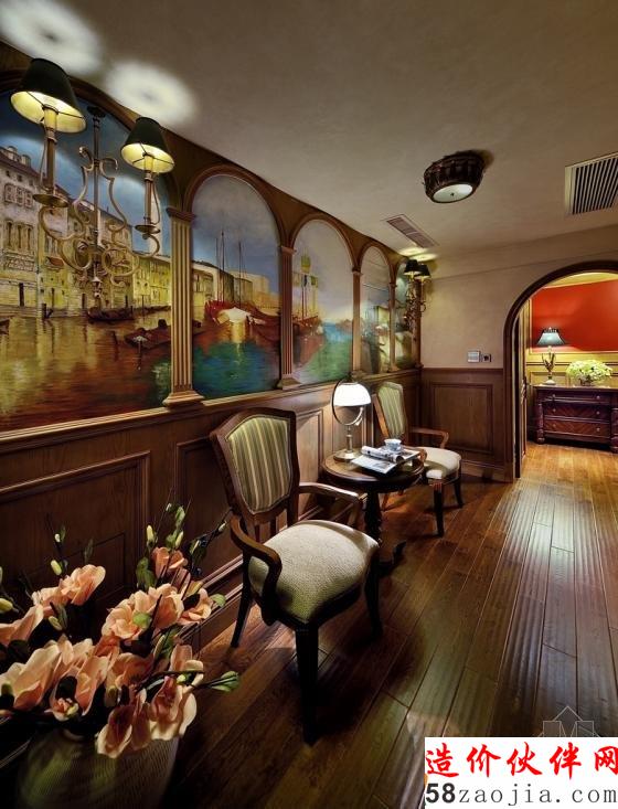 深沉色彩!浓浓美式风情“空中城堡”家居