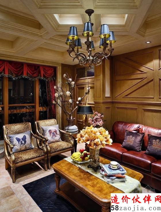 深沉色彩!浓浓美式风情“空中城堡”家居