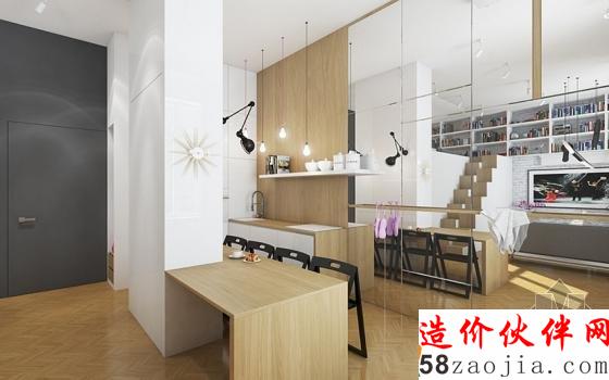 33平舞蹈家“楼中楼”挑高公寓设计