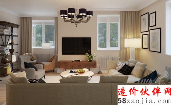 开放式空间!浪漫优雅“裸色”小复式设计