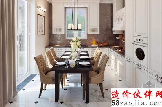 开放式空间!浪漫优雅“裸色”小复式设计