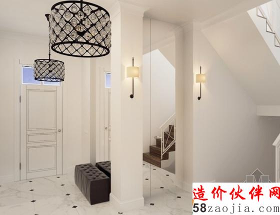 开放式空间!浪漫优雅“裸色”小复式设计