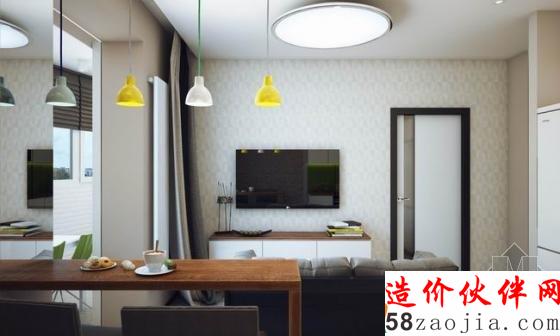 小户型大惊喜!47平米一居室单身公寓