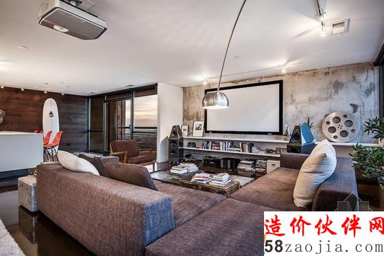 成熟男性风格之美国都会现代风Loft公寓