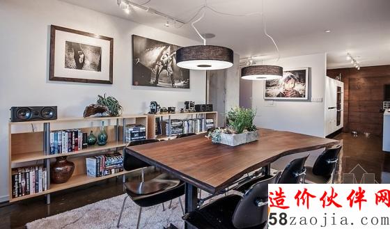 成熟男性风格之美国都会现代风Loft公寓