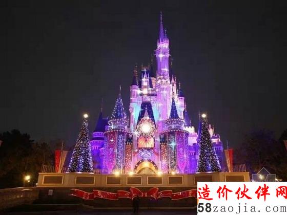 五光十色的喷泉