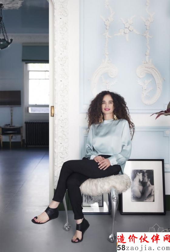 “梦幻蓝”伦敦设计师Danielle Moudaber的私宅