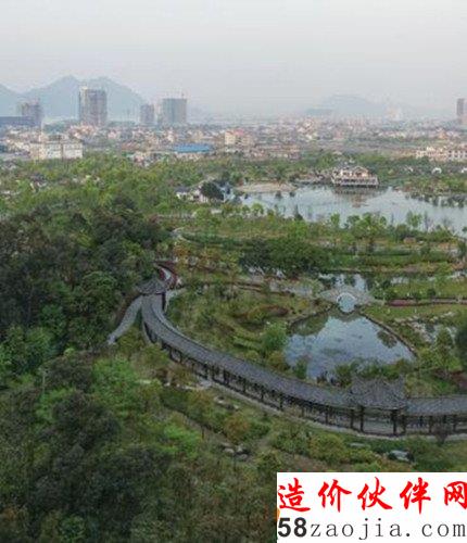 滨江商务区规划的绿轴从杨府山公园东面起步。