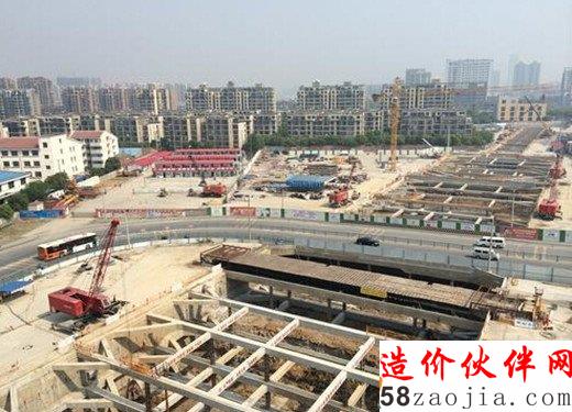 规模令人震撼的红庄站工地施工现场