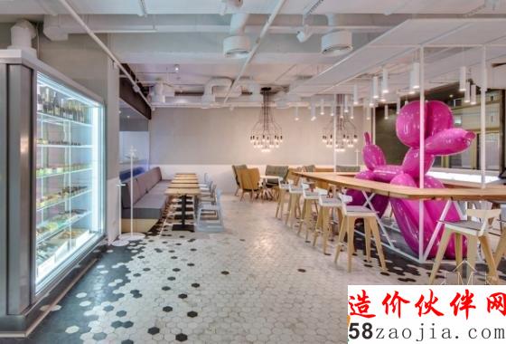 乌克兰“现代时尚元素”THE CAKE咖啡厅