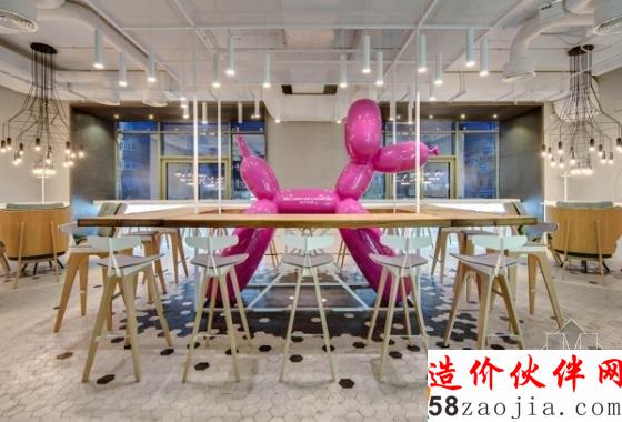 乌克兰“现代时尚元素”THE CAKE咖啡厅