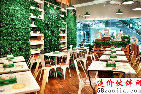 俄罗斯Obed Buffet“健康”“绿色”LOFT风格快餐厅