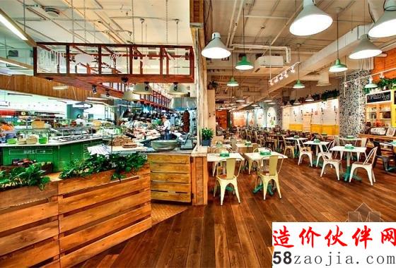 俄罗斯Obed Buffet“健康”“绿色”LOFT风格快餐厅