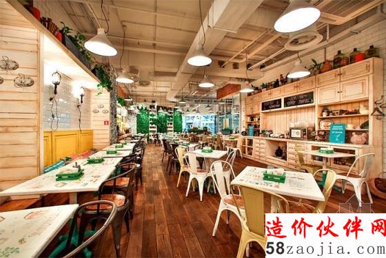 俄罗斯Obed Buffet“健康”“绿色”LOFT风格快餐厅