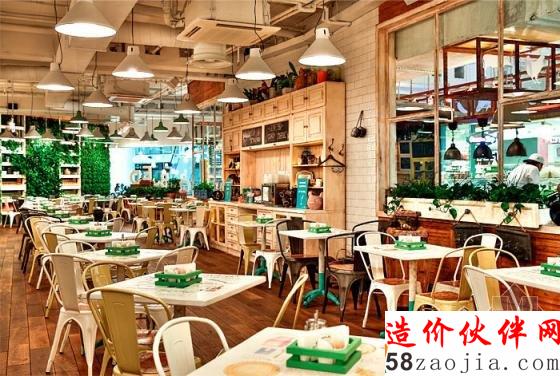 俄罗斯Obed Buffet“健康”“绿色”LOFT风格快餐厅