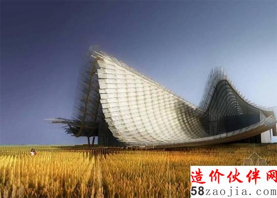米兰世博会中国馆如“风吹过的麦穗”