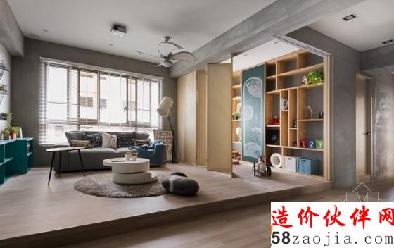 清新自然!高雄“现代简约”开放式亲子公寓