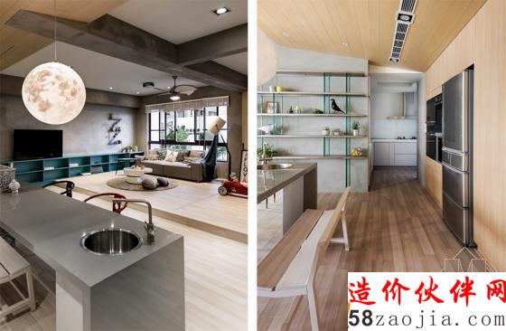 清新自然!高雄“现代简约”开放式亲子公寓