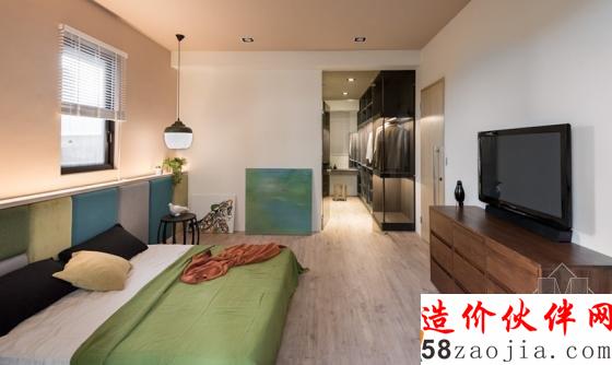 清新自然!高雄“现代简约”开放式亲子公寓