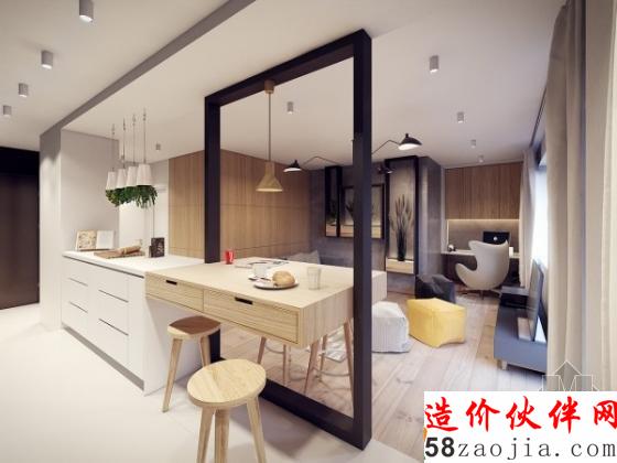 小创意点亮空间!波兰开放式现代风公寓