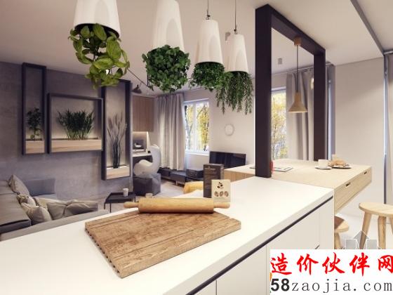 小创意点亮空间!波兰开放式现代风公寓