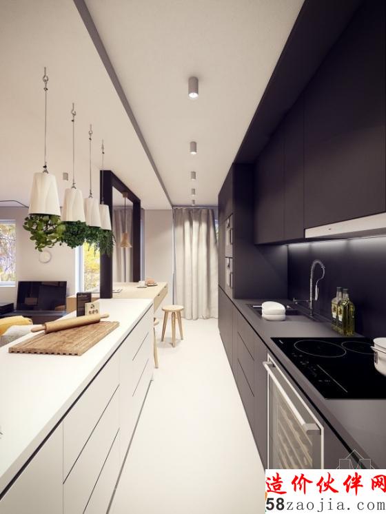 小创意点亮空间!波兰开放式现代风公寓