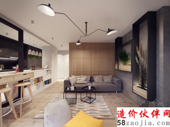小创意点亮空间!波兰开放式现代风公寓