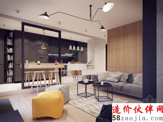 小创意点亮空间!波兰开放式现代风公寓