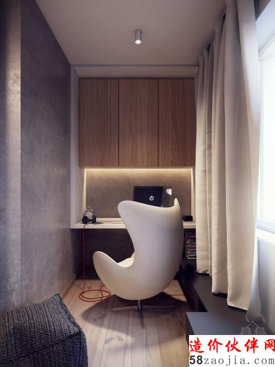 小创意点亮空间!波兰开放式现代风公寓