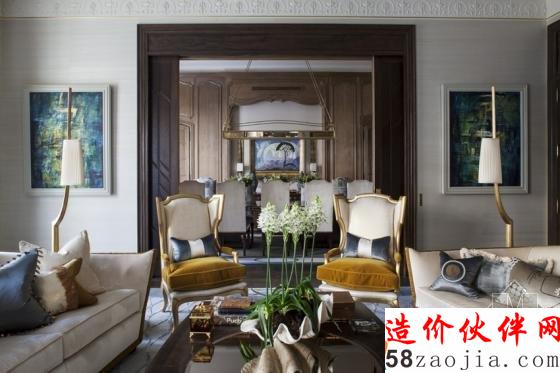 巴黎“舒适柔和又奢华复杂”的公寓设计