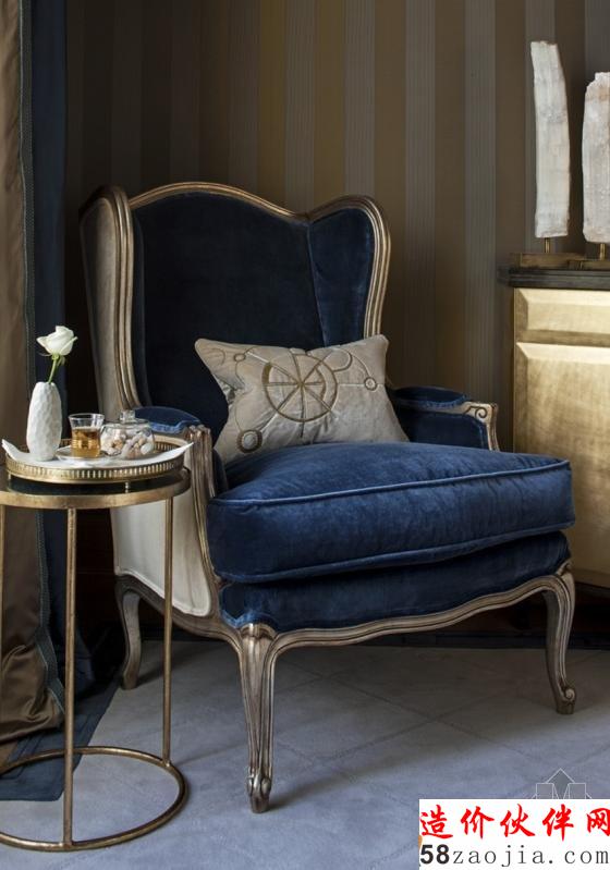 巴黎“舒适柔和又奢华复杂”的公寓设计