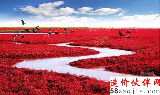 中国盘锦红海滩