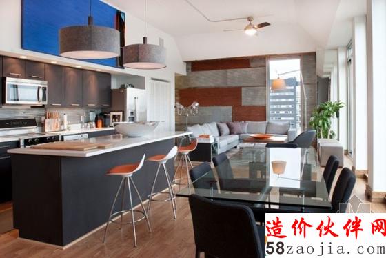 费城“纯粹现代工业风”复式公寓