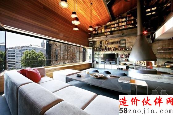 土耳其“狂野复古”LOFT单身公寓设计