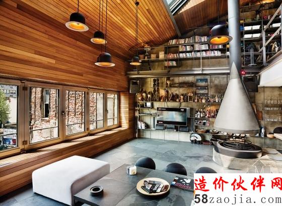 土耳其“狂野复古”LOFT单身公寓设计