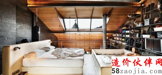 土耳其“狂野复古”LOFT单身公寓设计