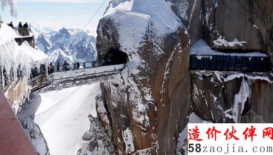 南针峰悬索桥(Aiguille du Midi Bridge)