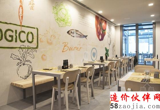 米兰垂直森林下的清新餐厅