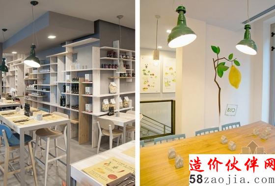 米兰垂直森林下的清新餐厅