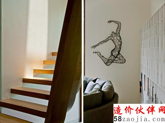 柔美优雅的线条!印度镂空雕塑楼梯公寓