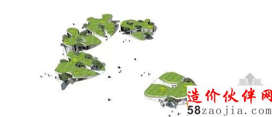 “绿叶细胞” 中企绿色总部中央公园节点设计