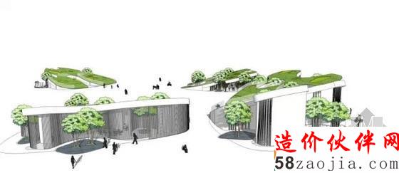 “绿叶细胞” 中企绿色总部中央公园节点设计