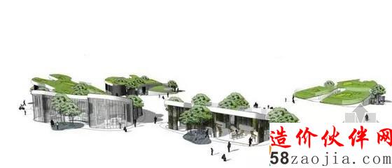 “绿叶细胞” 中企绿色总部中央公园节点设计